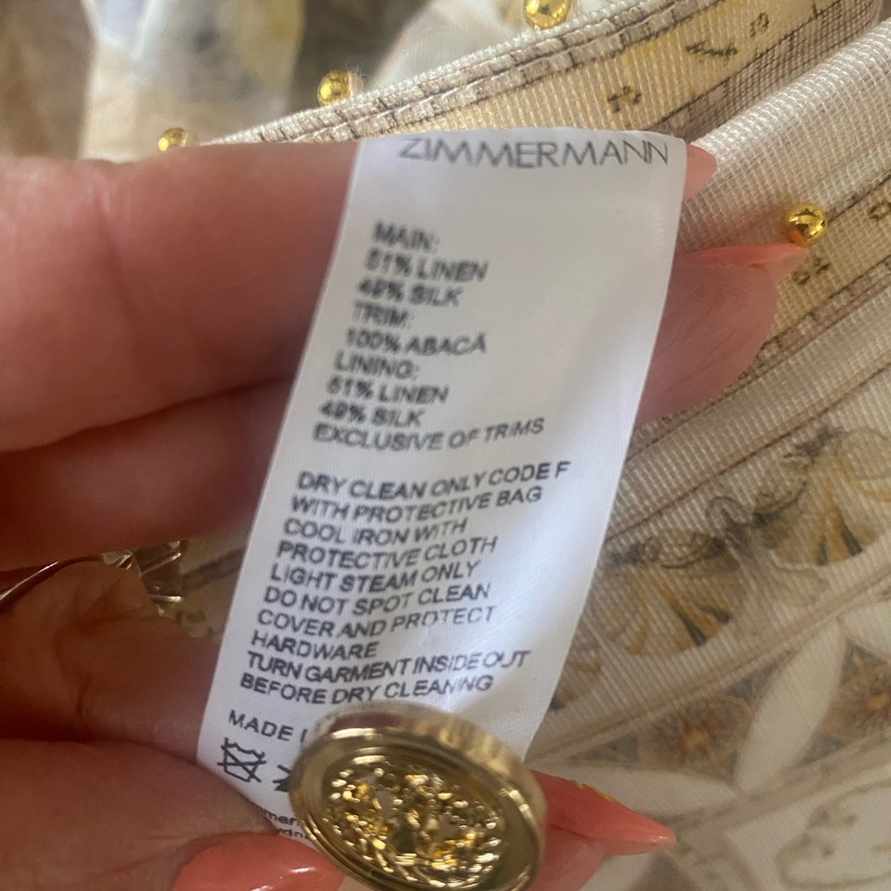 Sold out NWT Zimmermann high tide mini dress - Picture 7 of 8